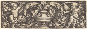 Ornamento con un Vaso tra Due Genii da Sebald Beham