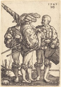 Portabandiera, Tamburino e Pifferaio da Sebald Beham