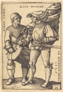 Alfiere e tamburino da Sebald Beham