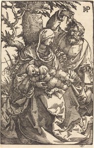 La Sacra Famiglia sotto un albero da Sebald Beham