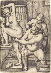 Tre donne che fanno il bagno