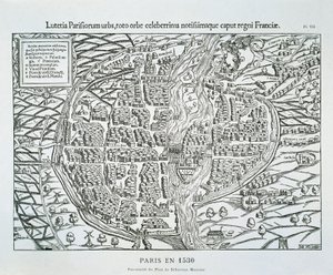 Piano della città di Parigi c.1530