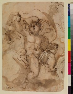 Putto su una nuvola da Sebastian (attr.to) Munoz
