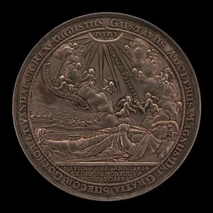 Morte di Gustavo II Adolfo, 1594-1632, Re di Svezia 1611 [recto], 1634 da Sebastian Dadler