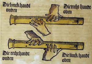 Duo di flauti (da Musica getutscht di Sebastianus Virdung)