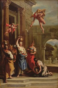 Mercurio, Erse e Aglauro da Sebastiano (school of) Ricci