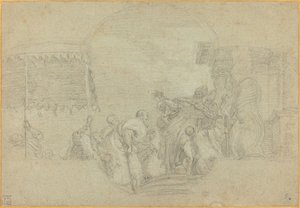Un Vescovo che Benedice un Re da Sebastiano Conca