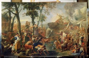 Mosè che estrae acqua dalla roccia da Sebastiano Ricci