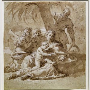 Riposo durante la fuga in Egitto da Sebastiano Ricci