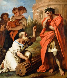 Tarquinio il Vecchio consulta Attius Navius