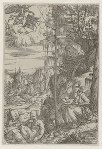 Riposo durante la fuga in Egitto da Sebastiano de