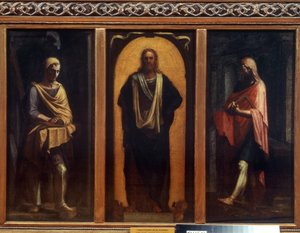Cristo con due santi da Sebastiano del (c.1485 1547) Piombo