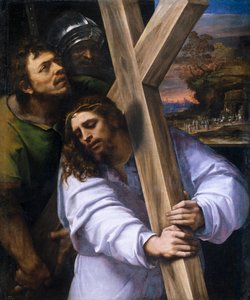 Cristo che porta la croce da Sebastiano del (c.1485 1547) Piombo