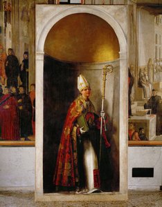 San Luigi di Tolosa ... (olio su tela) da Sebastiano del (c.1485-1547) Piombo
