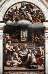 La nascita della Vergine da Sebastiano del (c.1485 1547) Piombo