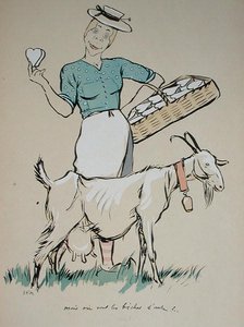 Casearia e la sua capra, caricatura da 