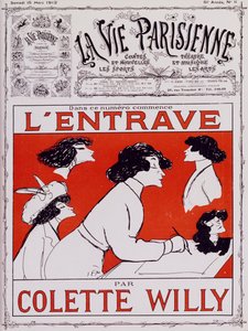 Caricatura di Colette Willy, pseudonimo di Sidonie-Gabrielle Colette (1873-1954) da Sem