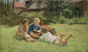 Bambini, 1890s da Sergei Arsenevich Vinogradov