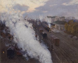 Stazione ferroviaria di Kharkov da Sergei Arsenevich Vinogradov