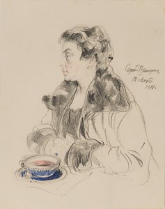 Ritratto di Jevdokia Sergeyevna Morozova 1885-1959, 1918