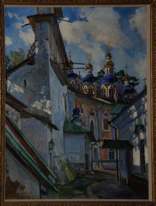 Veduta del Monastero Pskovo-Pechersky da Sergei Arsenevich Vinogradov