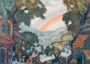 A.Adam, Giselle / Scenografia di Sudeikin da Sergei Jurjewitsch Sudeikin
