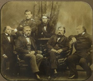 Sovremennik: Ivan Goncharov, Ivan Turgenev, Lev Tolstoj, Dmitri Grigorovich, Alexander Druzhinin da Sergei Lvovich Levitsky