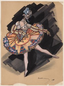 La bambola fatata. Costume design per Anna Pavlova da Sergei Yurievich Sudeykin