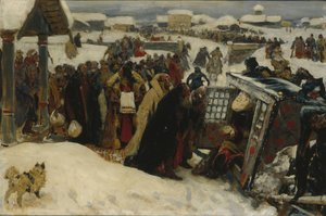 Arrivo di un voivoda, 1907 da Sergej Vasilevic Ivanov