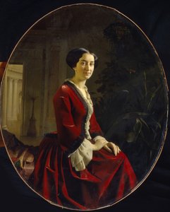 Ritratto della contessa Yelizaveta Christoforovna Abamelik-Lazareva, 1854 da Sergey Konstantinovich Zaryanko