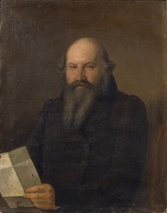 Ritratto di Osip Mikhaylovich Senkov 1790-1851, 1836 da Sergey Konstantinovich Zaryanko