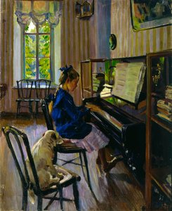 Al pianoforte, 1914 da Sergey Vinogradov