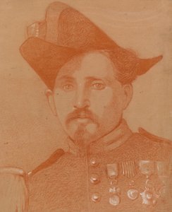 Ritratto di un soldato italiano da Severin Falkman