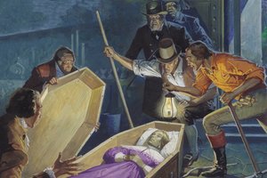 Burke e Hare, ladri di tombe e assassini (guazzo su carta) da Severino Baraldi