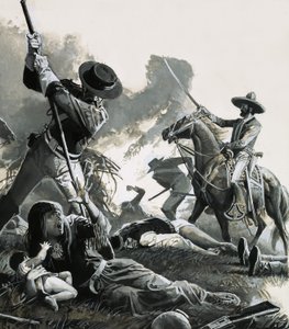 Nel 1858, due truppe di cavalleria messicana attaccarono l