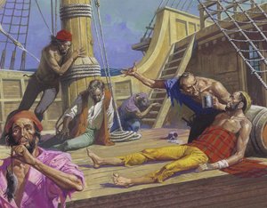 I marinai di Magellano nel viaggio attraverso il Pacifico da Severino Baraldi