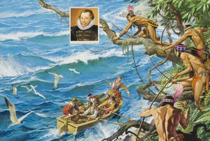 Sir Francis Drake (c.1540-96) (guazzo su carta)