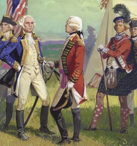 La resa di Lord Cornwallis a George Washington da Severino Baraldi