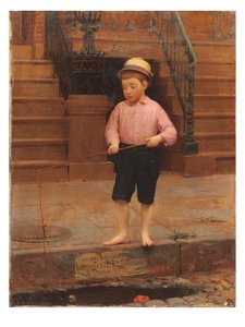 Ragazzo che Pesca a 58 ½ East 10th Street, 1871 da Seymour Joseph Guy