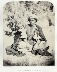 Hassan el Harbi, guida per Jebel Serbal, 1868 da Sgt. James M. McDonald