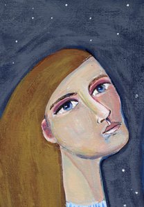 Donna che osserva le stelle da Sharyn Bursic