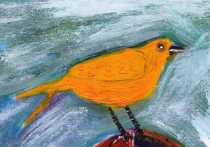 Uccello arancione brillante da Sharyn Bursic