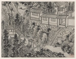 Dodici vedute della Collina della Tigre, Suzhou: Il Ritiro del Pino da Shen Zhou