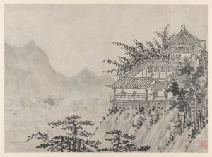 Dodici vedute della Collina della Tigre, Suzhou: Le Mille Acri di Nuvole, dopo il 1490 da Shen Zhou