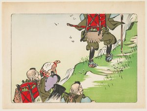 (Processione di pellegrini) da Shibata Zeshin