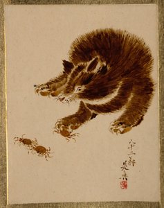 Orso e Granchi da Shibata Zeshin