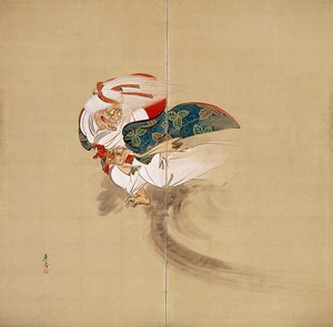 Ibaraki [parte destra di una coppia] da Shibata Zeshin