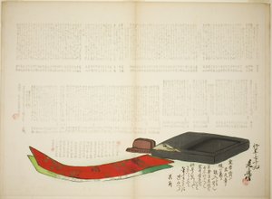 Strati di poesia di Kikaku da Shibata Zeshin