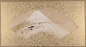 Montagne con uccelli da Shibata Zeshin