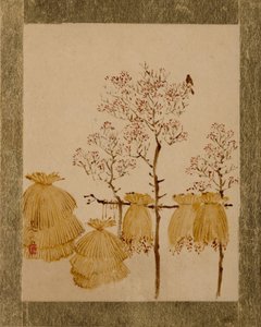 Mucchi di riso e alberi da Shibata Zeshin